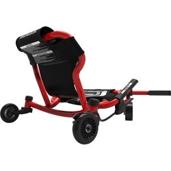 Rückansicht des roten Drifter X Drift Trike mit stabiler Hinterradkonstruktion für kontrolliertes Driften