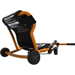 EzyRoller Pro X orange Rückansicht des orangen Pro X Motorikfahrzeugs mit verstärktem Stahlrahmen