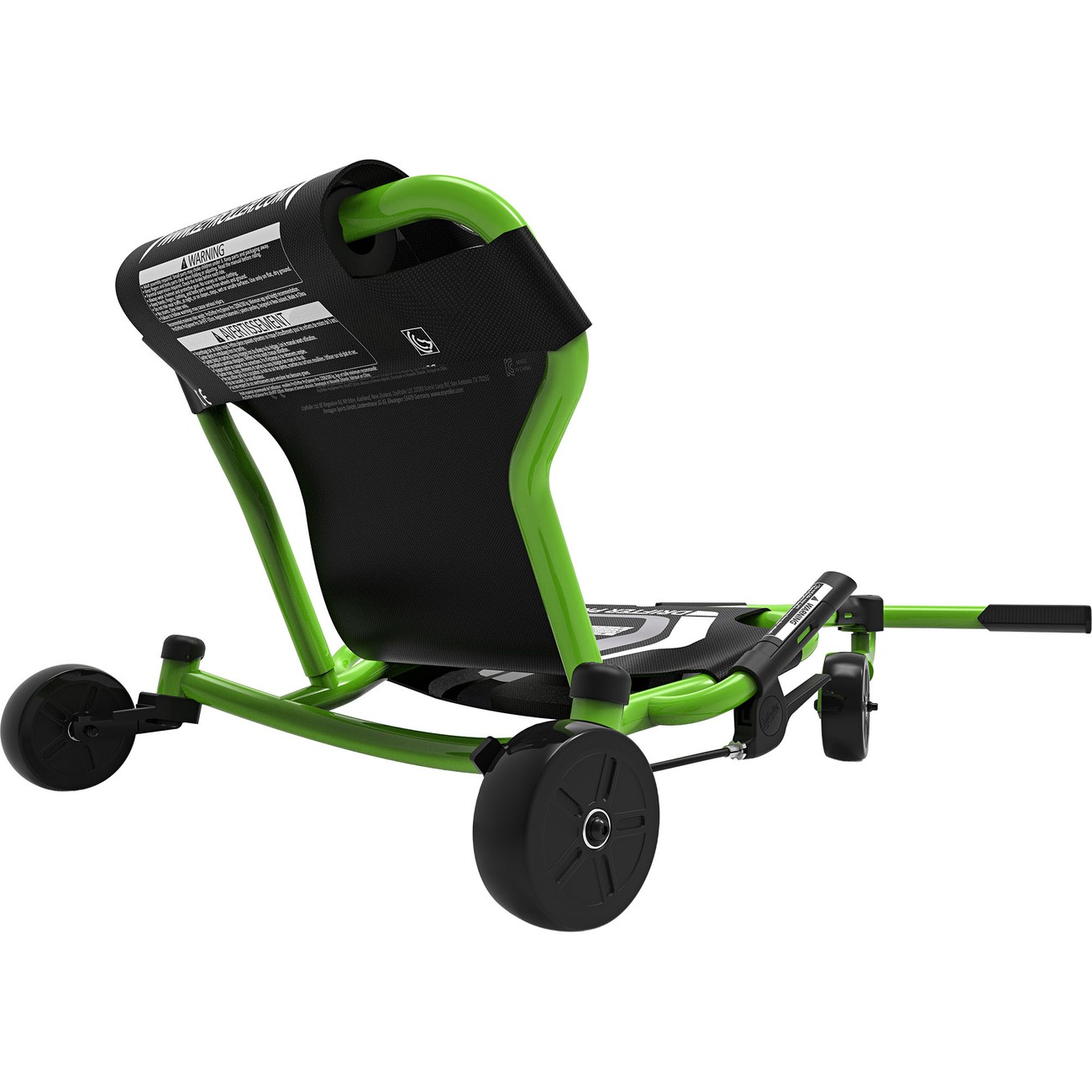Roter EzyRoller Drifter Pro X Motorikfahrzeug frontal mit aktivem Schlängelantrieb für große Fahrer