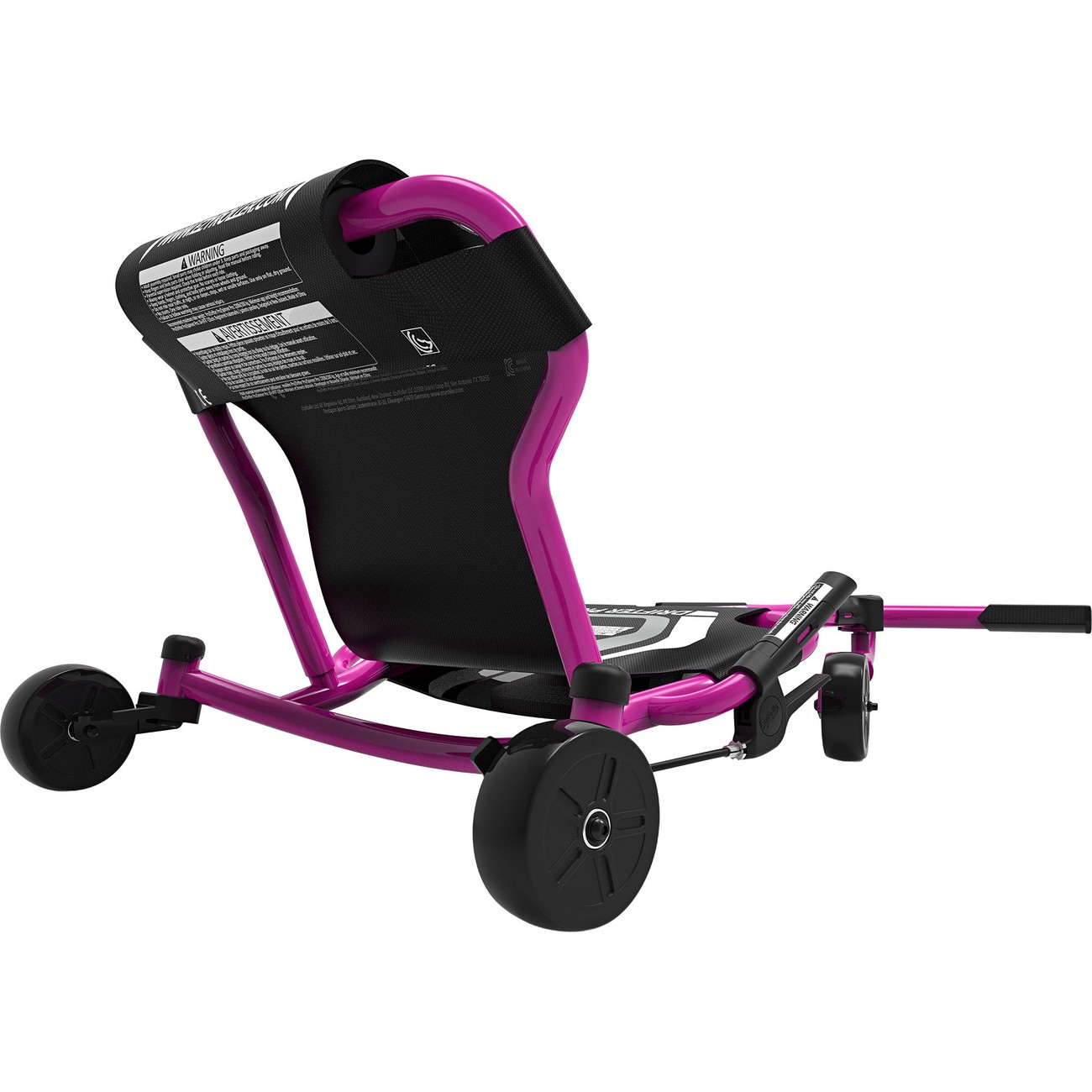 Roter EzyRoller Drifter Pro X Motorikfahrzeug frontal mit aktivem Schlängelantrieb für große Fahrer