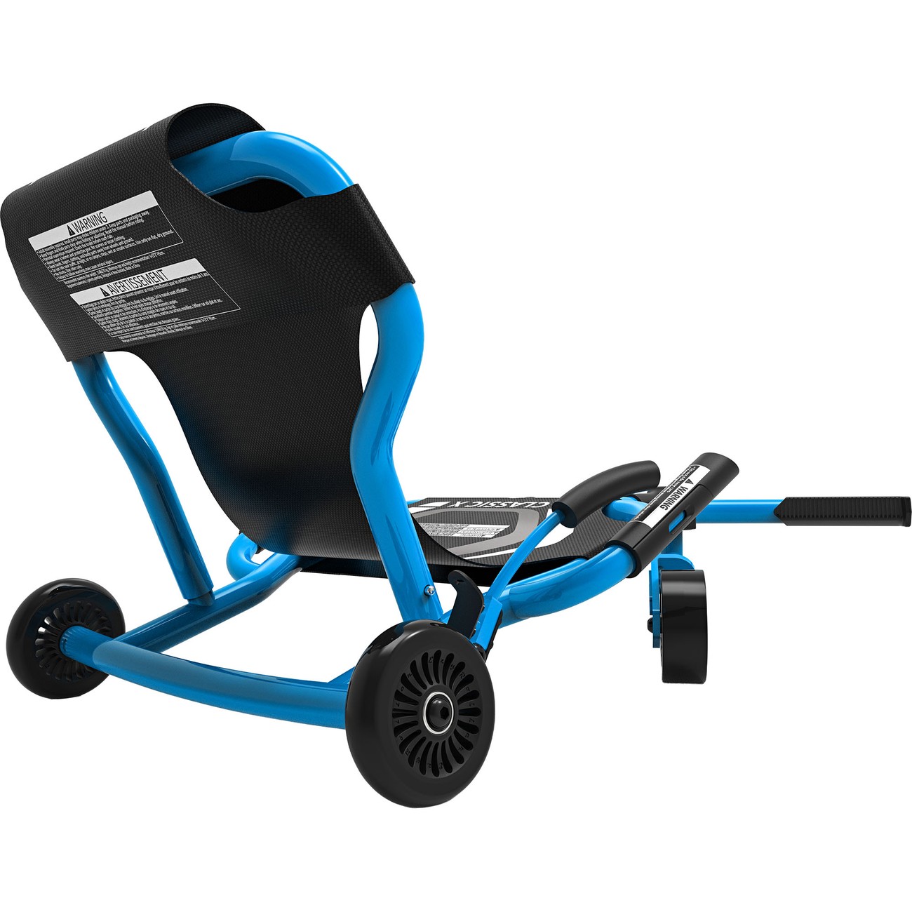 Roter EzyRoller Classic X als Drift Trike in Frontansicht mit dynamischer Fußlenkung