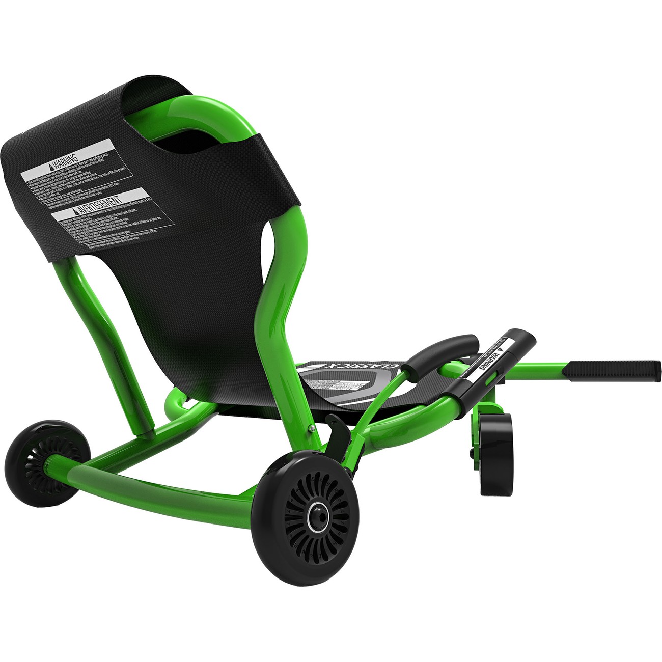 Roter EzyRoller Classic X als Drift Trike in Frontansicht mit dynamischer Fußlenkung