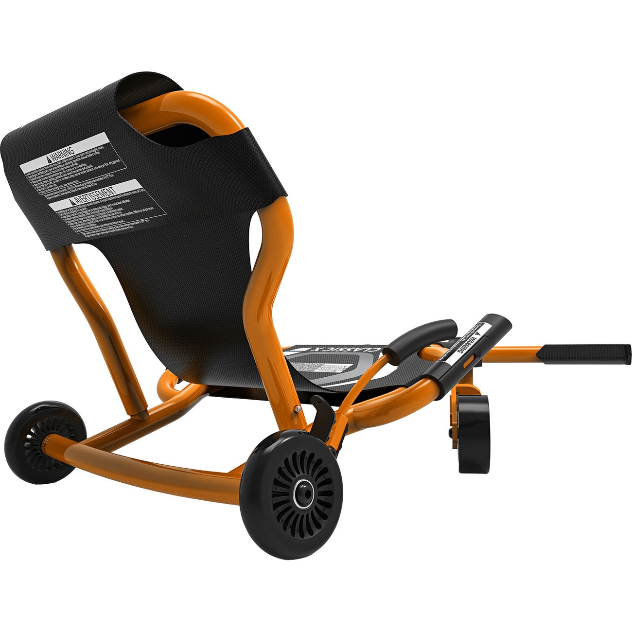 Roter EzyRoller Classic X als Drift Trike in Frontansicht mit dynamischer Fußlenkung