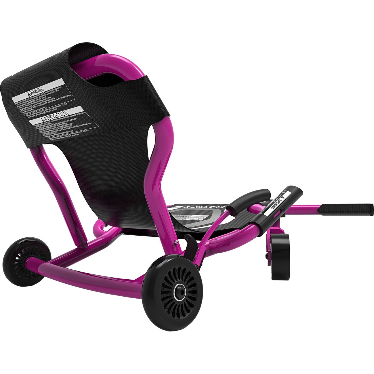 Roter EzyRoller Classic X als Drift Trike in Frontansicht mit dynamischer Fußlenkung