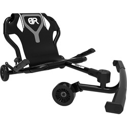 EzyRoller Classic X schwarz Schwarzer EzyRoller Classic X Dreiradscooter frontal mit sportlich kompaktem Aufbau