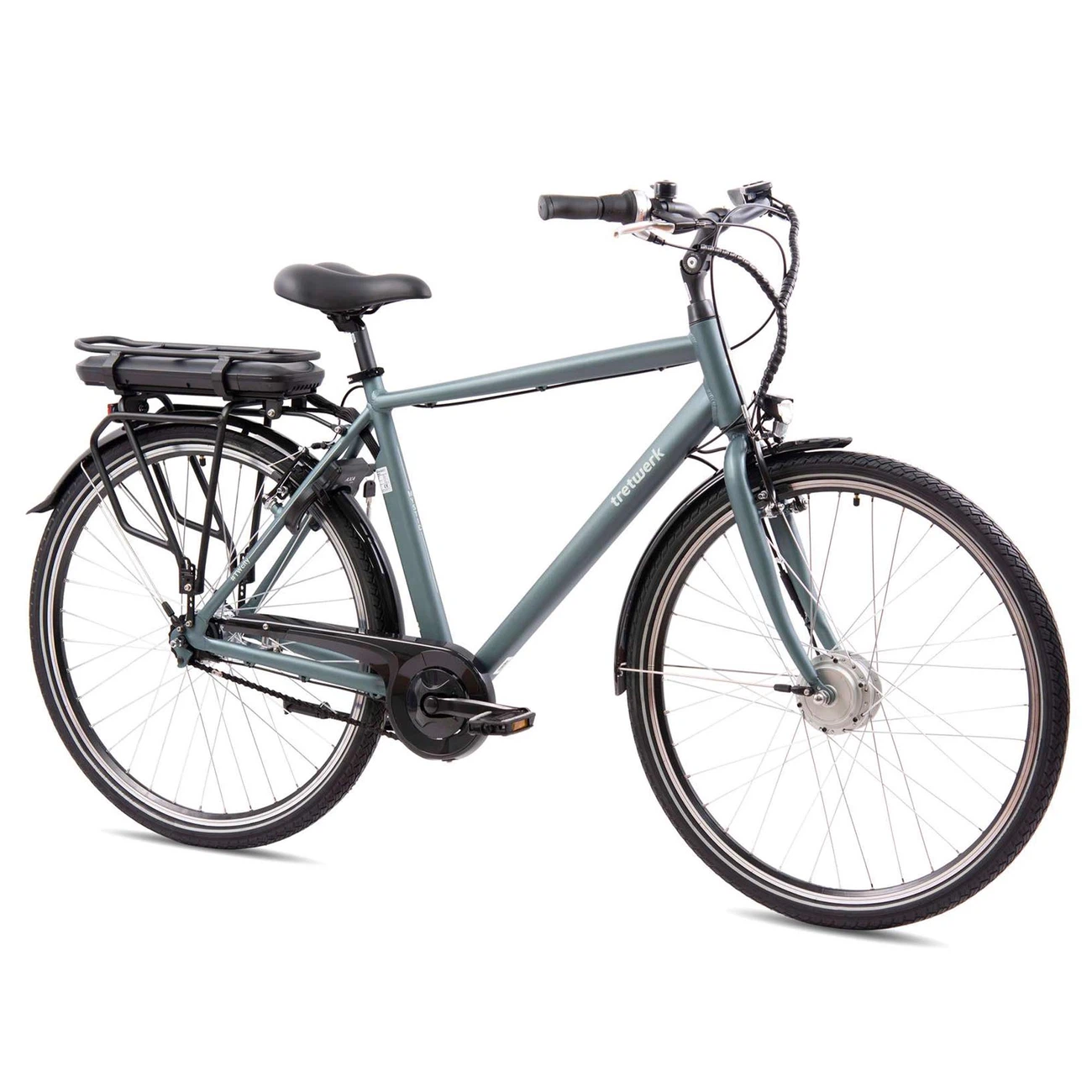 Tretwerk Mystic E Bike 28 Zoll Pedelec 170 - 190 cm Herrenrad Trekking Elektrofahrrad mit Nabenschaltung City E Fahrrad