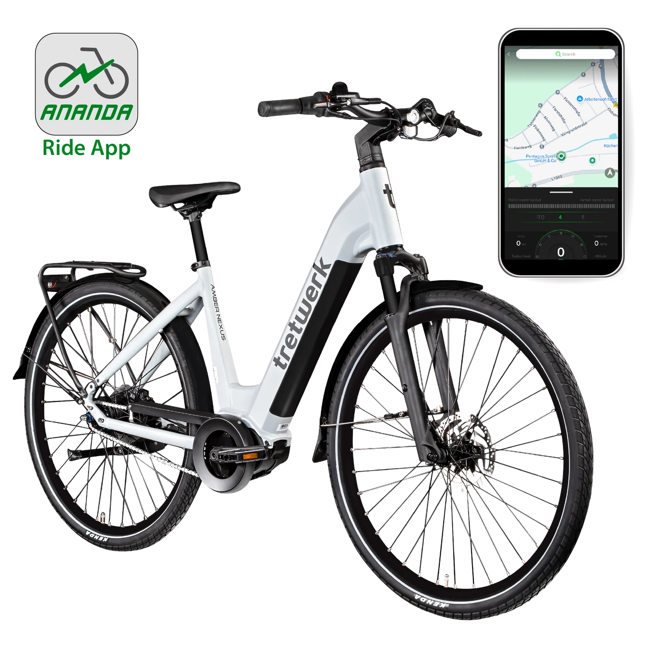 Tretwerk Amber Nexus E Bike Damenfahrrad weiß