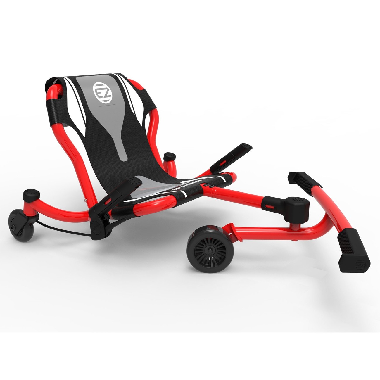 EzyRoller Spinner X Kinderfahrzeug für Kinder ab 3 bis 14+ Jahre Dreirad Trike Dreiradscooter dreirädriges Funfahrzeug, Farbe: rot