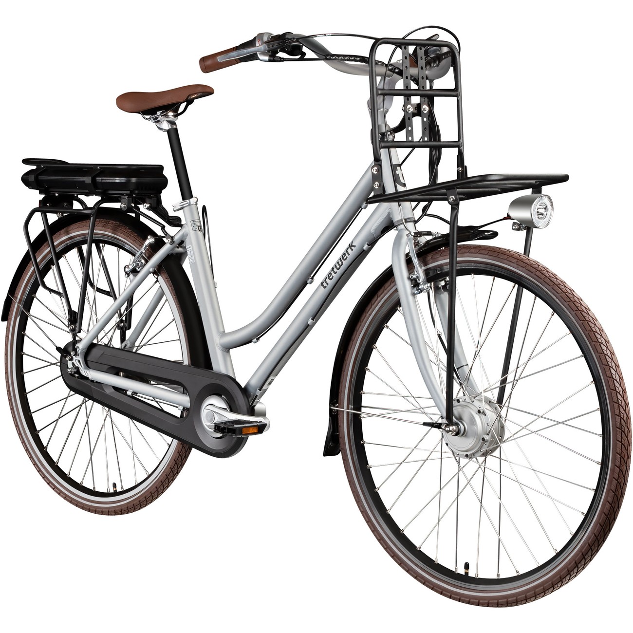 Tretwerk Sophia E Bike Damen 28 Zoll Elektrofahrrad 155 - 175 cm Hollandrad Tiefeinsteiger mit 7 Gang Nabenschaltung und Rücktritt