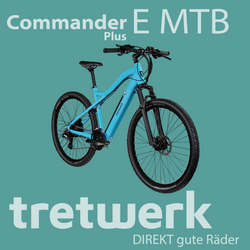 Tretwerk Commander Plus türkisblau Tretwerk - Direkt gute Fahrräder