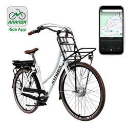Erhalte mit der Ananda Ride App umfangreiche E Bike Daten, navigiere und nutze weitere Funktionen.