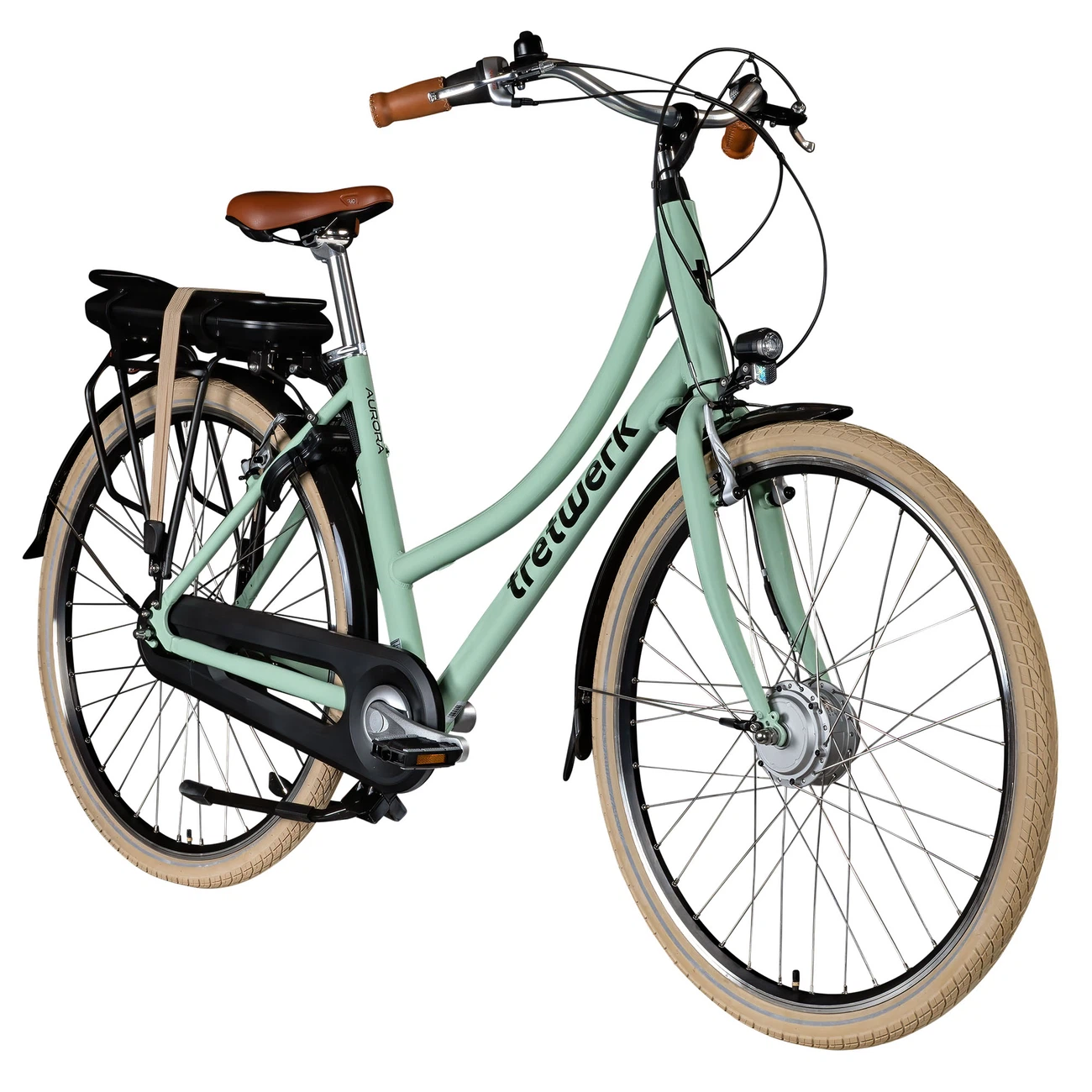 Tretwerk Aurora E Bike Damenrad schwarz