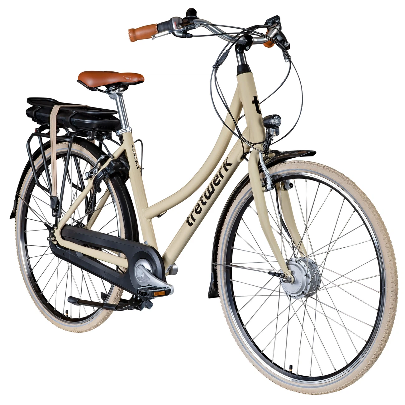 Tretwerk Aurora E Bike Damenrad schwarz