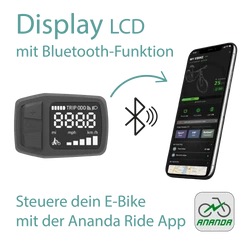 Verbinde das Fahrrad Display via Bluetooth mit deinem Smartphone, um per App auf erweiterte Funktionen zuzugreifen.