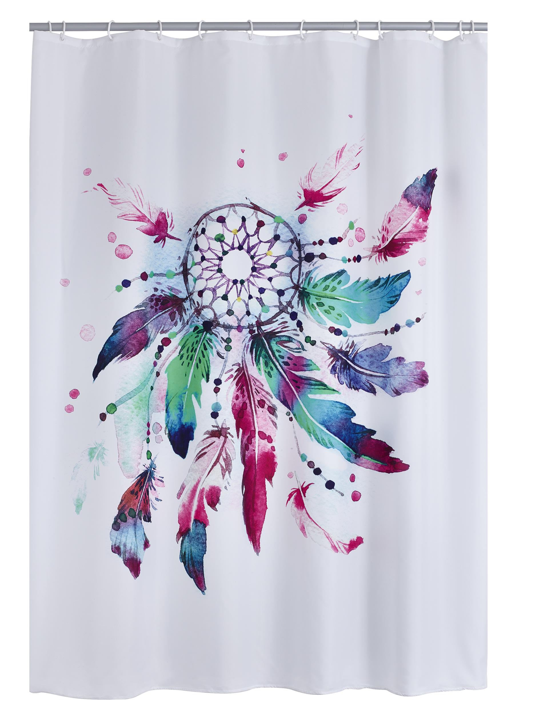 Duschvorhang Textil Dream ohne Ringe multicolor 180x200 cm | Badshop24
