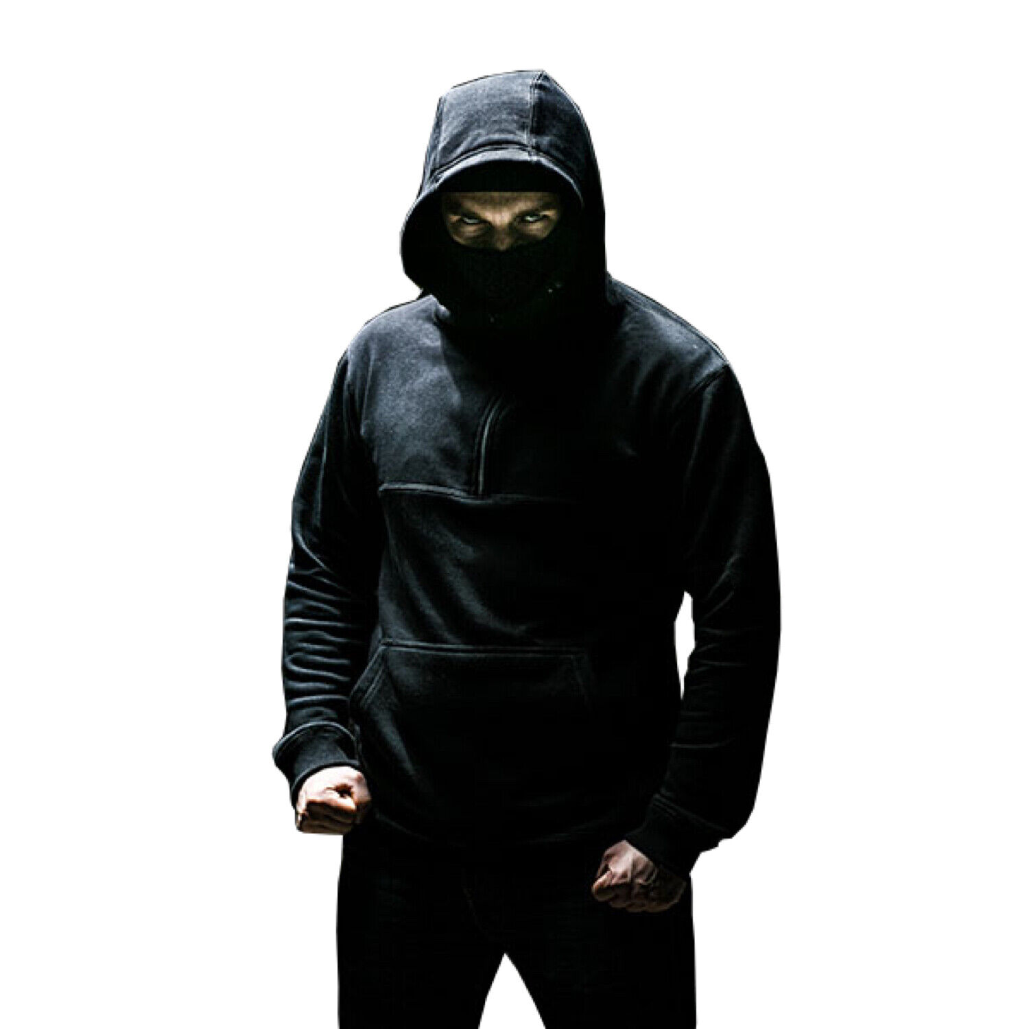 PGWEAR Herren Kapuzenpullover Frontline schwarz Ninja St...