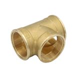 DIYCUT Messing T-Stück 1/2 Zoll - Hochdruck T-Verbinder Für Wasserleitungen & Heizung, 2 Stück