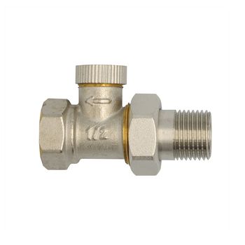 Rotheigner Rücklaufverschraubung 1/2 Zoll Eckform nickel