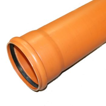 70x KG Rohr DN125 500mm Abwasserrohr Kanalrohr orange