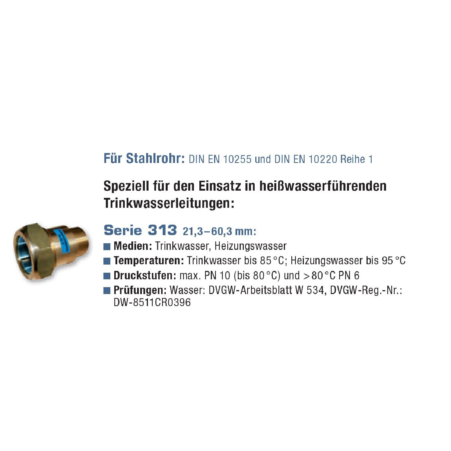Messing-Klemmverbinder 90° Winkel Mit AG 1 Zoll X 32 Mm Mit DVGW Zulassung
