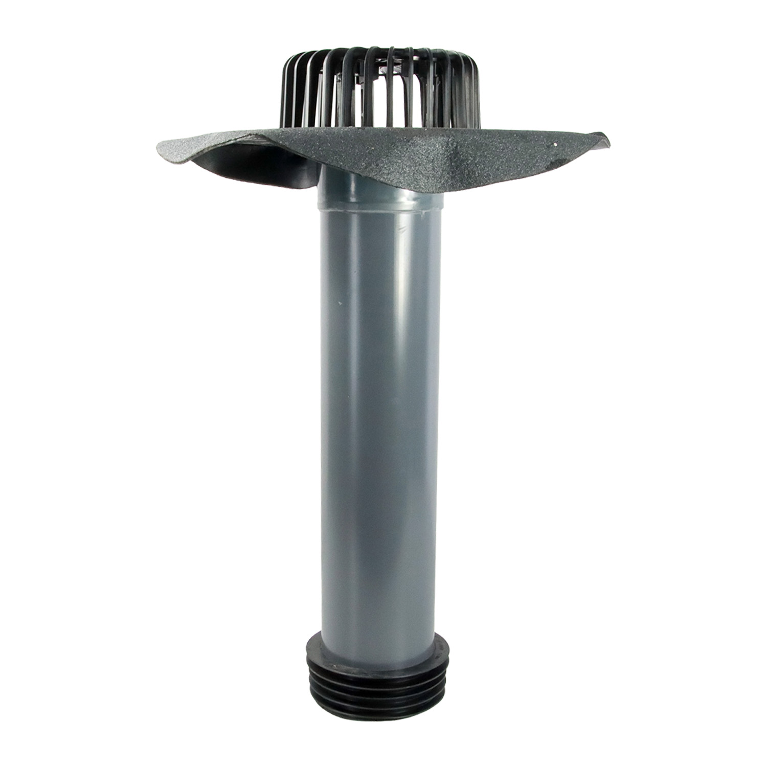 Flachdach Sanierungsablauf Flansch aus Bitumen mit Kiesfang DN 90 - DN 125