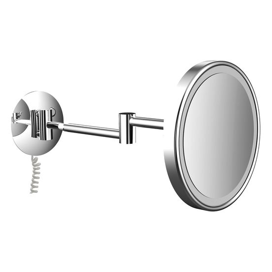 830121100-1.jpg Wand-Kosmetikspiegel mit Beleuchtung Ø 203mm 3-Fach