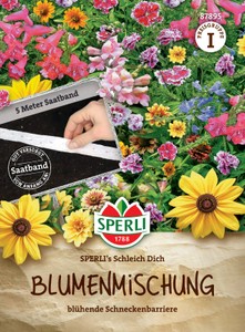 Blühende Schneckenbarriere