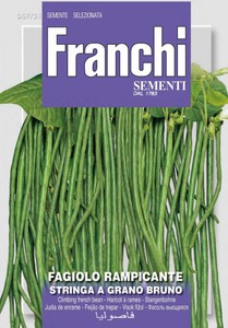 Stangenbohne Stringa A Grano Bruno Stangenbohne Stringa A Grano Bruno