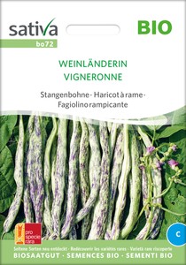 BIO Stangenbohne Weinländerin