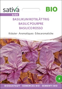 BIO Basilikum Rotblättrig BIO Basilikum Rotblättrig