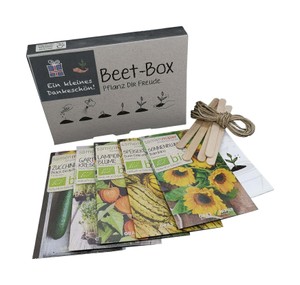 BIO Beet-Box "Ein kleines Dankeschön" BIO Beet-Box "Ein kleines Dankeschön"