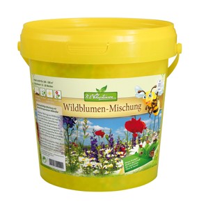 Wildblumen - Mischung im 1 l Eimer