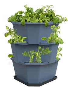 PAUL POTATO Kartoffelturm Starter Set blau (3 Etagen)