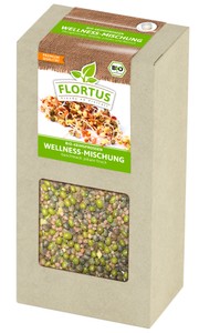 BIO Keimsprossen Wellness-Mischung (Mungbohnen, Alfalfa, Linsen und Rettich) (200 g) BIO Keimsprossen Wellness-Mischung (Mungbohnen, Alfalfa, Linsen und Rettich) (200 g)