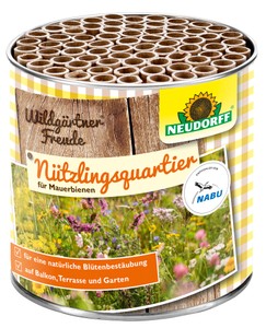Wildgärtner Freude Nützlingsquartiere für Mauerbienen