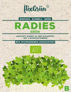 BIO MicroGreens Radies Grün BIO MicroGreens Radies Grün