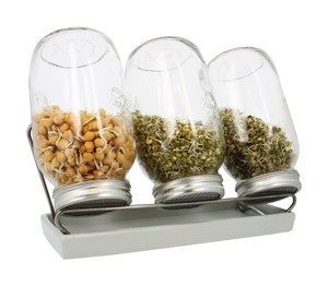 Sprossenglas-System III weiß (1500 ml) Sprossenglas-System III weiß (1500 ml)