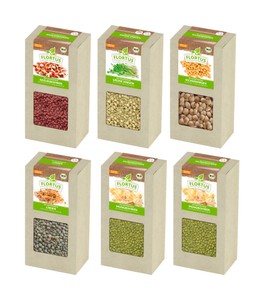 BIO Keimsprossen Set "Hülsenfrüchte" mit 5 Sorten (1,2 kg) BIO Keimsprossen Set "Hülsenfrüchte" mit 5 Sorten (1,2 kg)