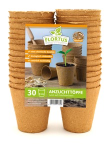 8 cm rund Anzuchttopf rund auf Holzfaser Basis