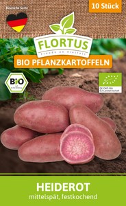 BIO Pflanzkartoffel Heiderot (mittelspät, festkochend)