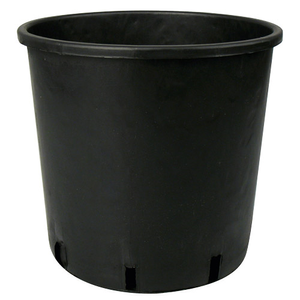 Runder Topf, schwarz,  9,5 l, 24 cm x ø 24 cm | Pflanzgefäß