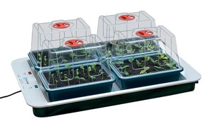 59 x 41 x 20 cm Elektrisches Zimmergewächshaus 4 Top (4 Stück) mit EU-Stecker