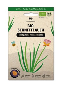 BIO Saatgut mit Pflanzenkohle-Mantel Schnittlauch