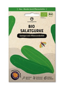 BIO Saatgut mit Pflanzenkohle-Mantel Salatgurke