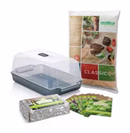 Anzuchtset BIO Cocktailkräuter (Gewächshaus, BIO Anzucht- & Kräutererde (5 l) & BIO Kräuter)