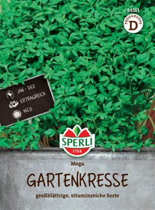 Gartenkresse Mega, großblättrig