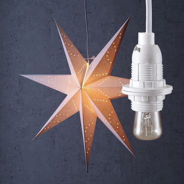 weihnachtsstern beleuchtet herrnhuter Herrnhuter Stern A1e aus Kunststoff wei