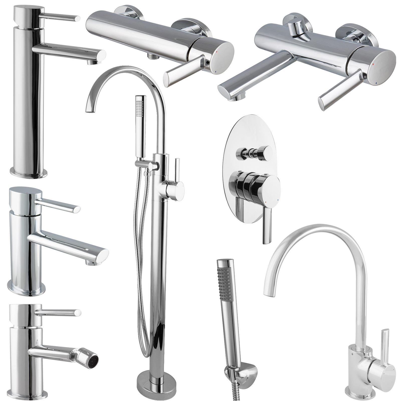 Wannenrandarmatur Badewannenarmatur Einhandmischer Wanneneinlauf