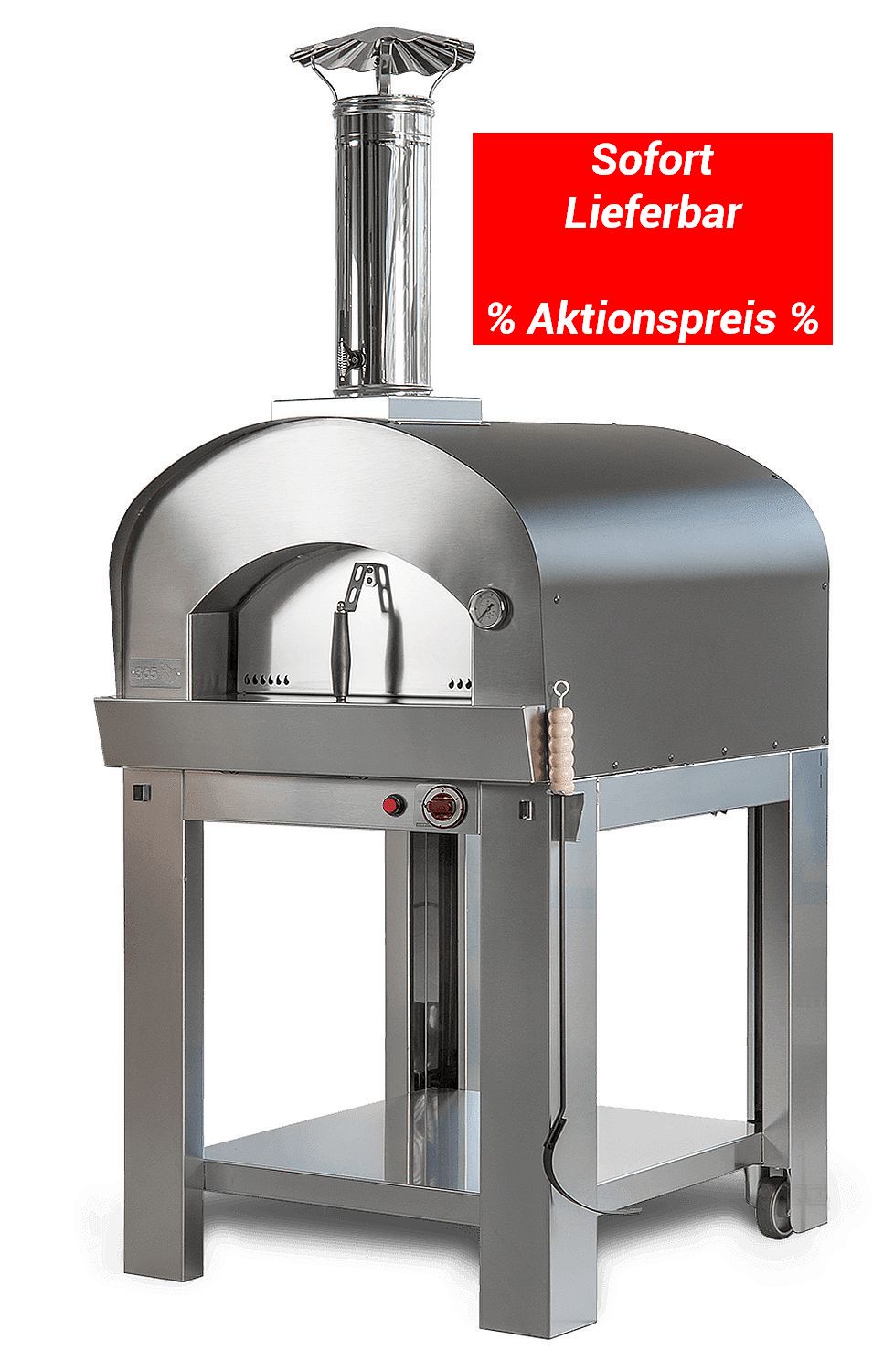 Gasparo Pizzaofen Gasbackofen mit GasBefeuerung