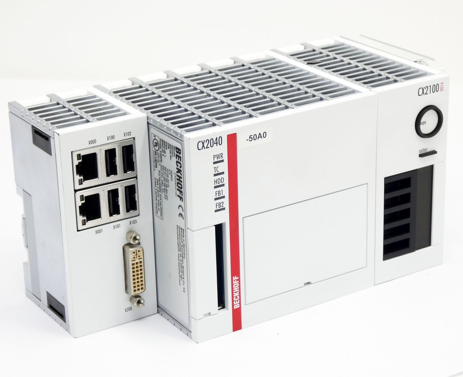 Beckhoff CX20400100 HW 4.0 + CX2100 0014 + 4GB CFast Card used